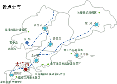 大连景点分布图-魅力城市美丽大连-搜狐博客