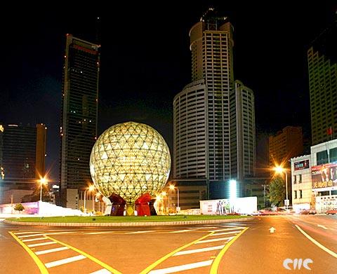 夜色下五光十色的大连10-魅力城市美丽大连-搜狐博客