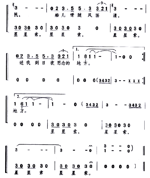 船歌邓丽君简谱_邓丽君的船歌照片(2)